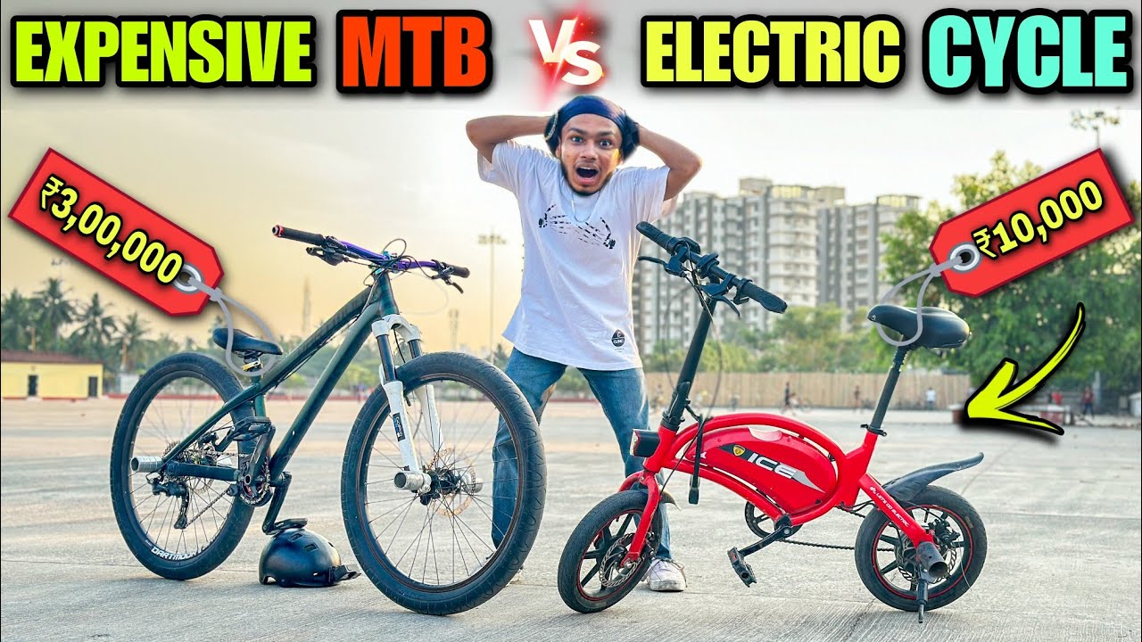 ₹3,00,000 MTB vs. ₹10,000 Electric Stunt Cycle | Which One Wins?