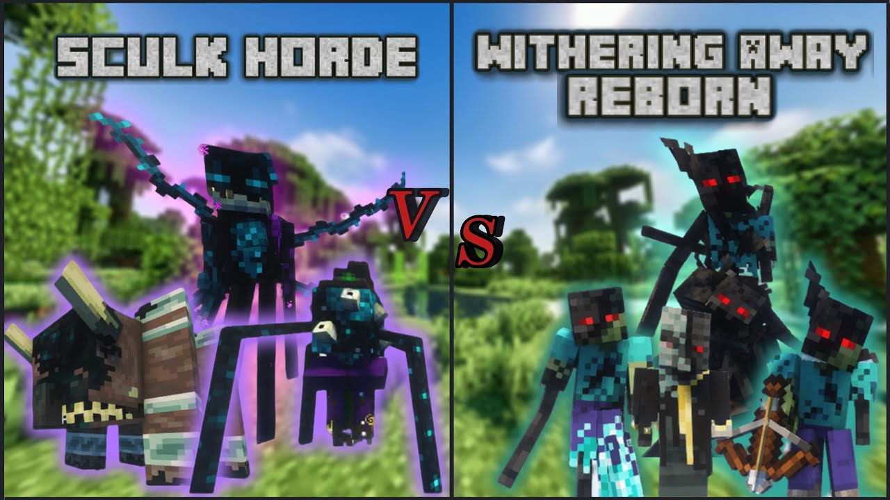 Sculk Horde vs Withering Away: Reborn || Minecraft Infection Mod Battle