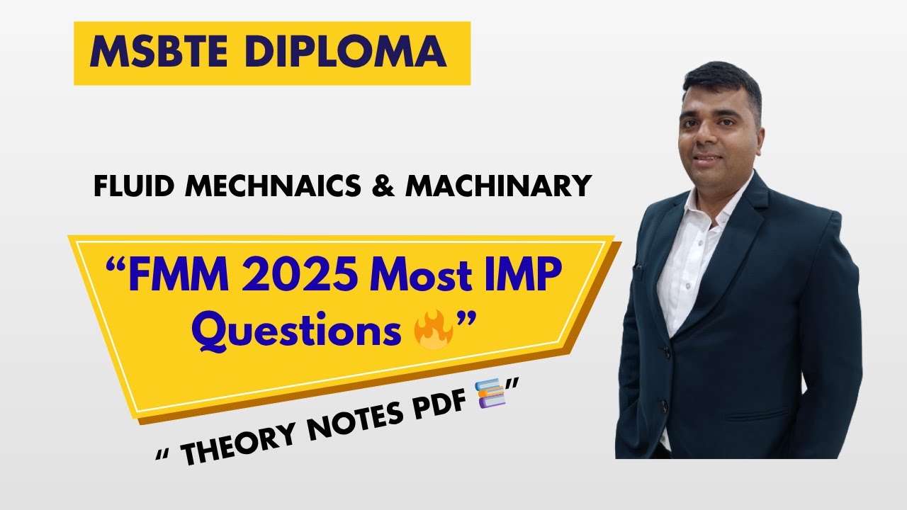 👨&zwj;🏫 FMM Important Questions for MSBTE Diploma | Exam-Oriented Notes & Theory Discussion 📘