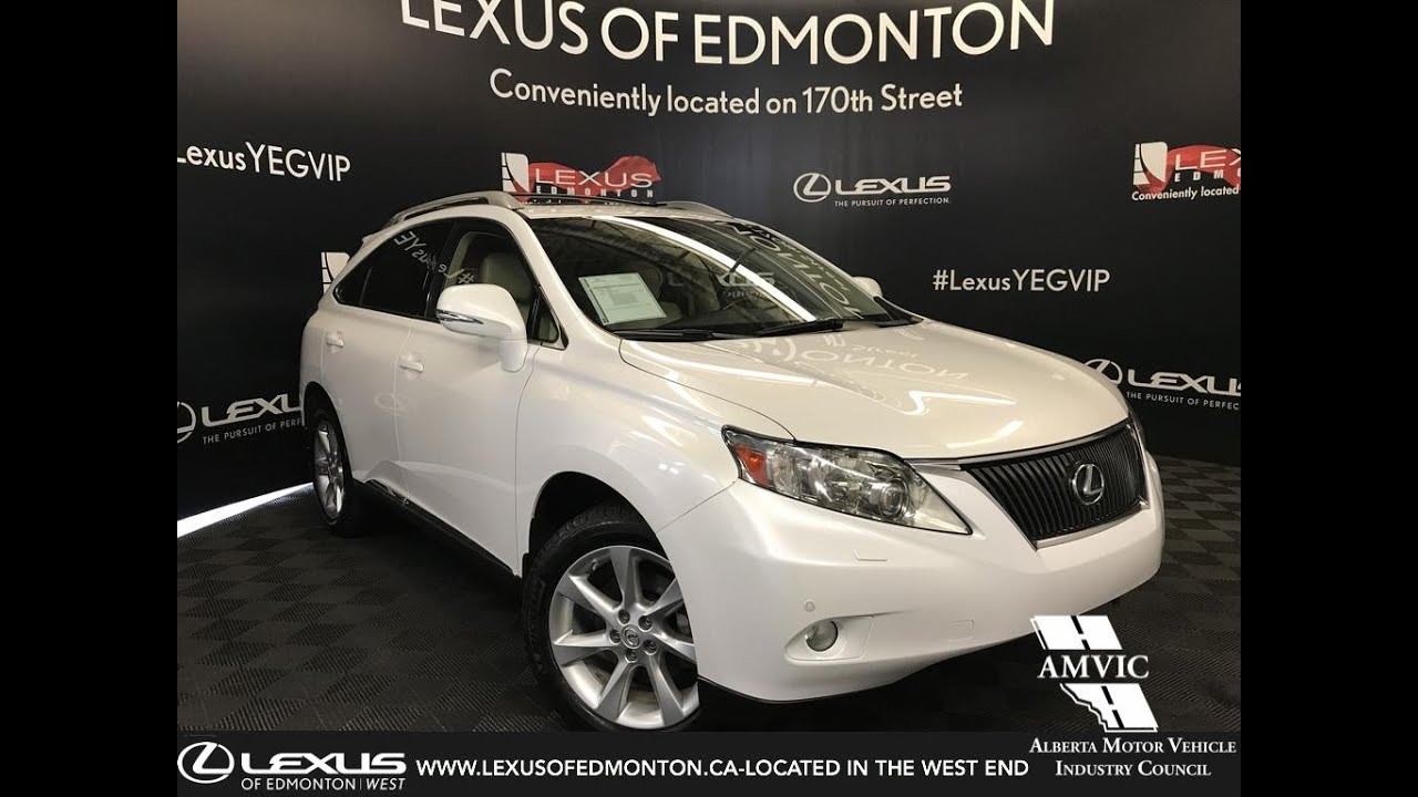 Used White 2010 Lexus RX 350 Ultra Premium Package Review - Nisku, AB, Canada