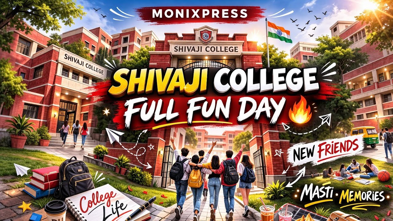 SHIVAJI COLLEGE FULL FUN DAY 🔥Naye dost, nayi energy aur pure college vibes! 💛