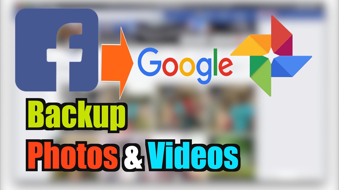 Backup or transfer facebook photos and videos to Google Photos (using Phone/Computer)