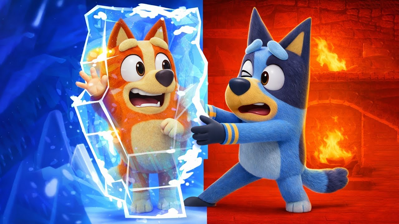 Bingo Trapped in a Giant Iceberg❄️😱Can Bluey Save Her Before the Temperature Drops?| Bluey Animation