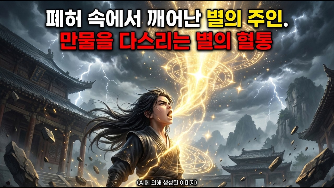 폐가에 버려진 아이의 정체: 만물을 다스리는 '성신(星辰)의 혈통' 마지막 후예.#무협 #성신혈 #우주의주인 #각성 #먼치킨