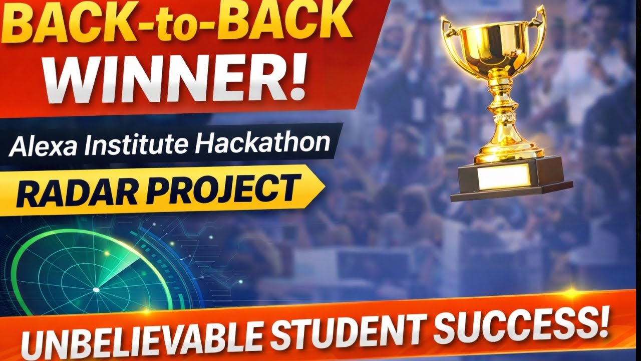 Alexa Institute Hackathon 3rd | Vineet ने Radar Project से लगातार दूसरी जीत हासिल की | IoT Practical