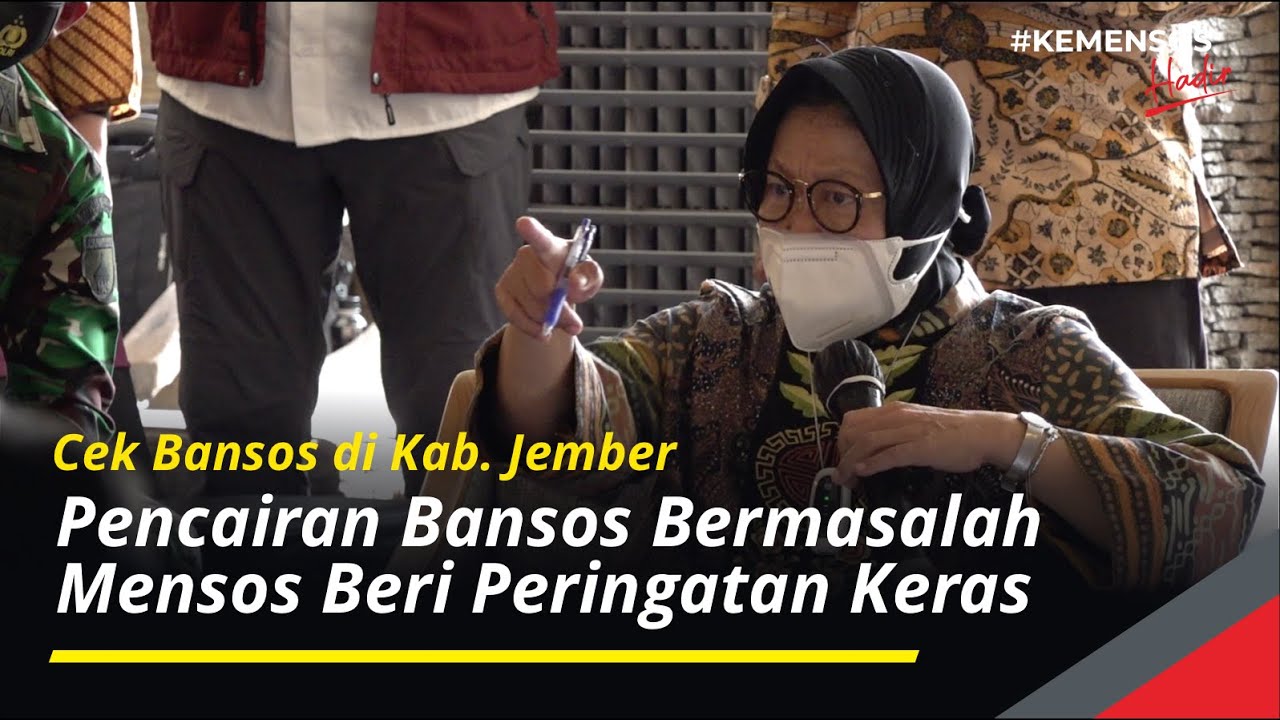 Pencairan Bansos Bermasalah di Jember, Mensos Berikan Peringatan Keras ke Lembaga Penyalur