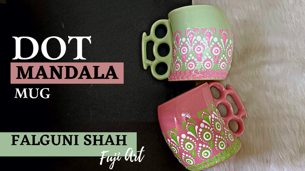 Easy DIY: How To Paint A Coffee Mug | Dot Mandala Mug | Easy Mug Painting | Mug Painting Ideas