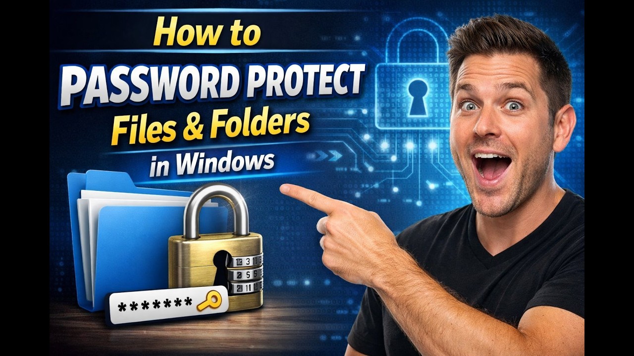 How to password protect files and folders in Windows :Tutorial