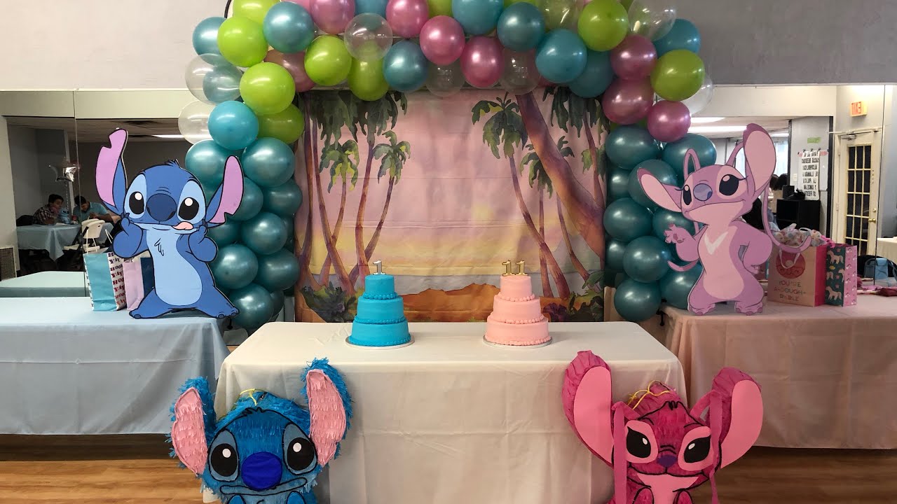 Stitch and Angel themed birthday party