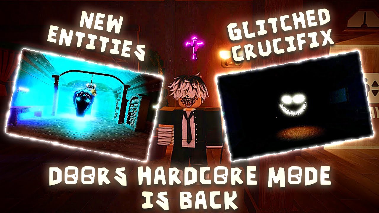 DOORS HARDCORE MODE is Back With New Entities And Features | Glitched Crucifix in DOORS HARDCORE