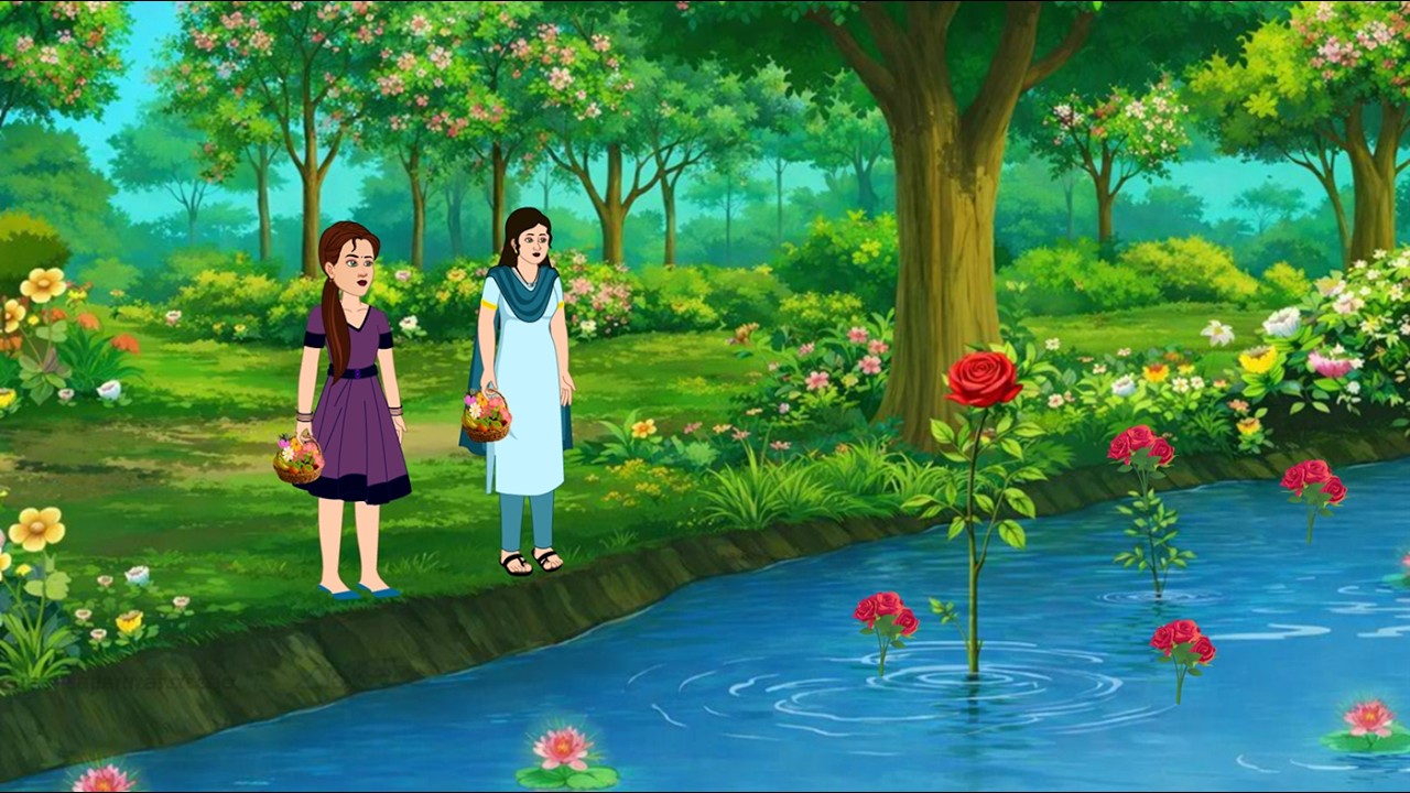 फूलों की शौखिन दो  विचित्र कन्याएं || Hindi kahaniya | moral story | cartoon kahaniya | kahani