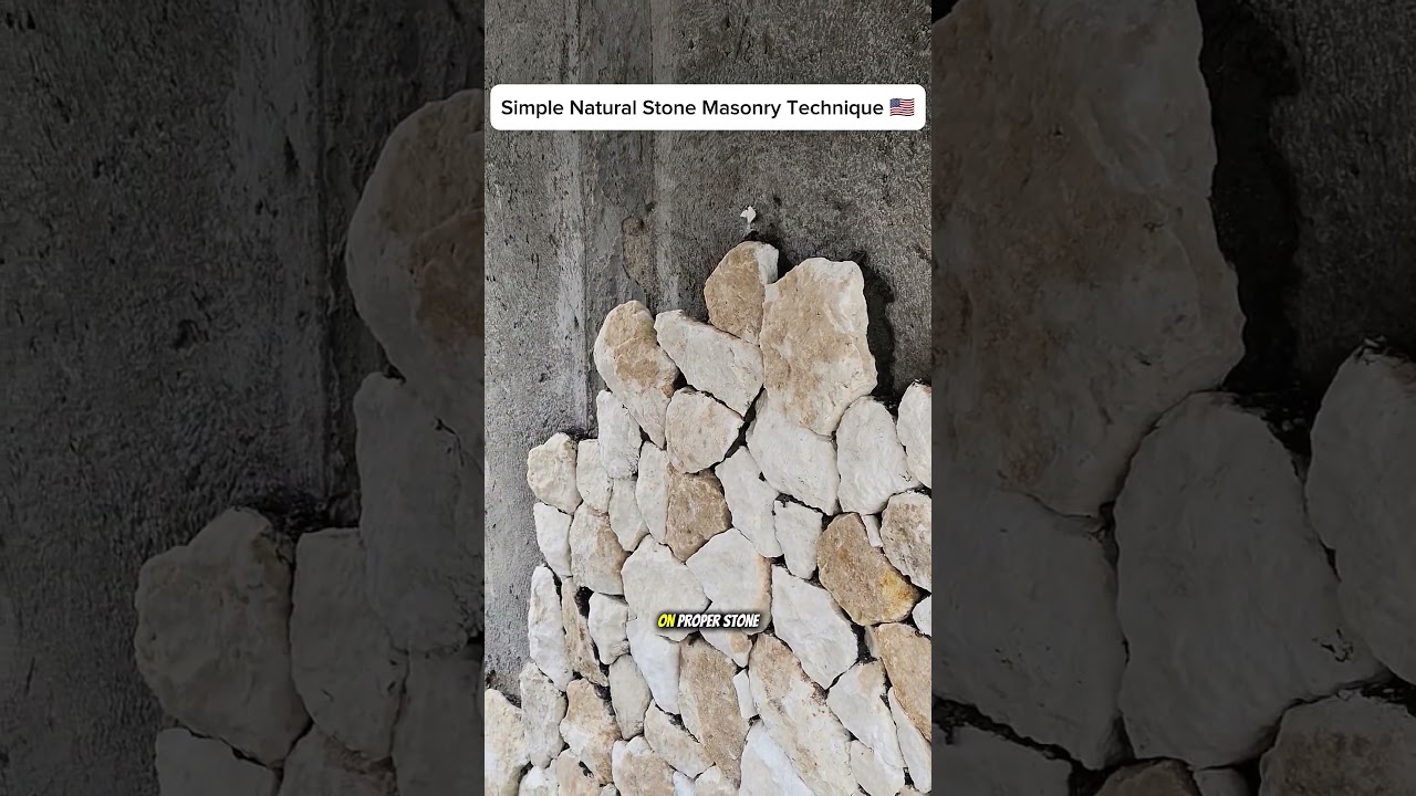 Simple Natural Stone Masonry Technique 🇺🇸
