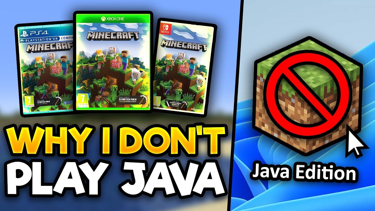 Why I DON'T Play Minecraft Java Edition (Controversial)