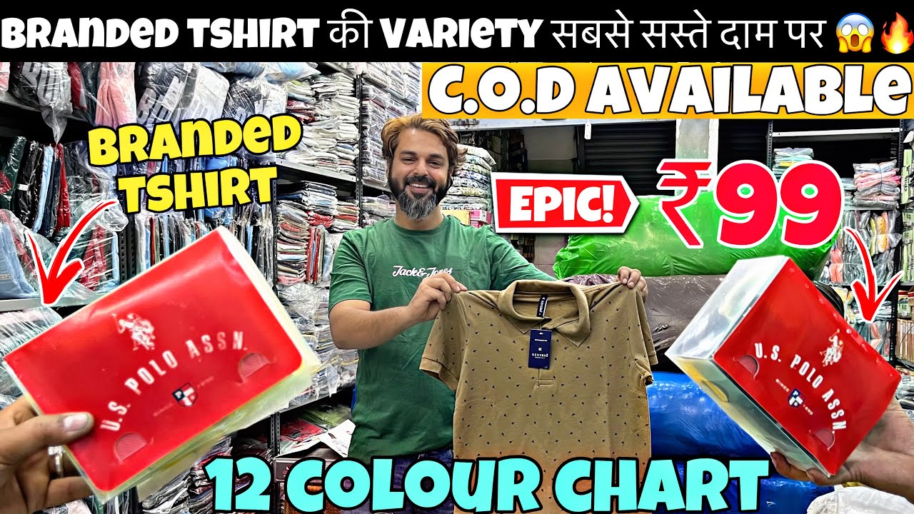 New Branded Article Tshirt At Cheap Price😳🔥 Mens wear wholesale market Collection 2025 😱🔥