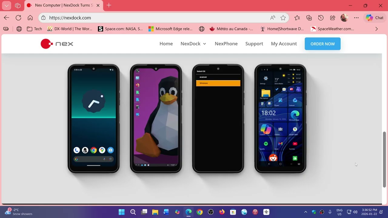 Смартфон на Windows 11 выйдет в 2026 году. Новый телефон от Nexdock работает на Android, Linux и ...