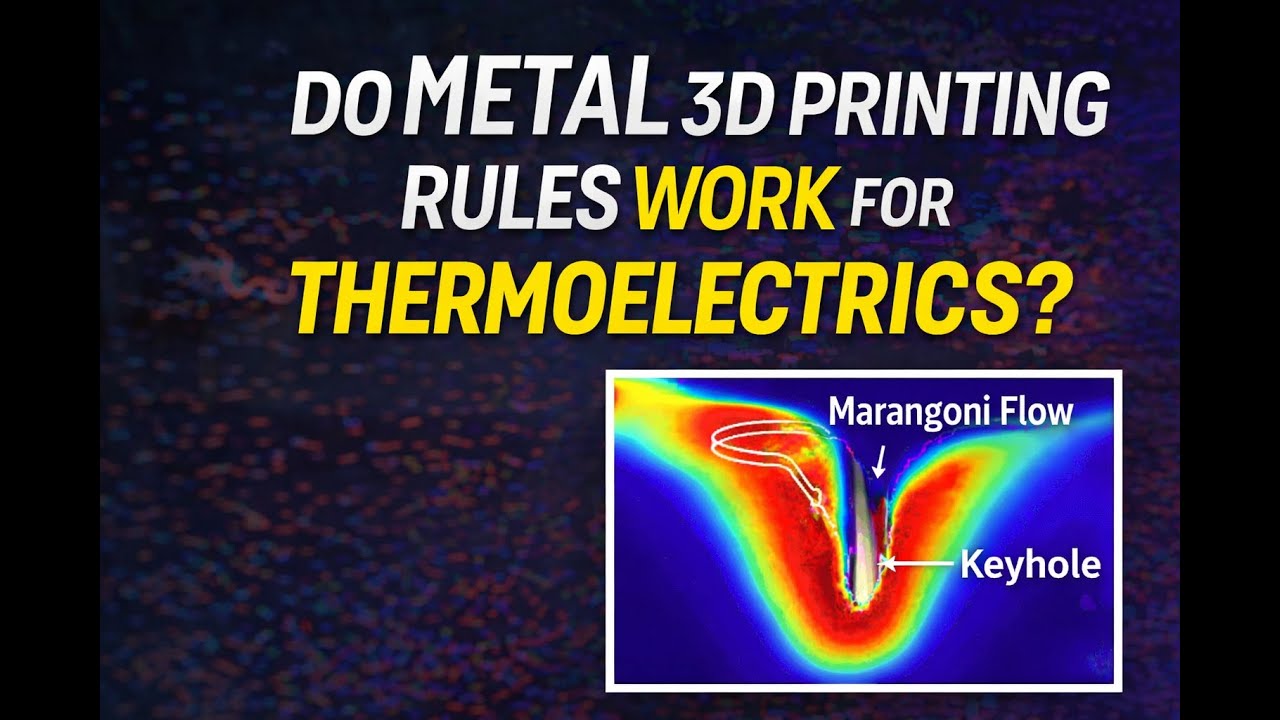 Почему правила 3D-печати металлов не подходят для термоэлектрических материалов
