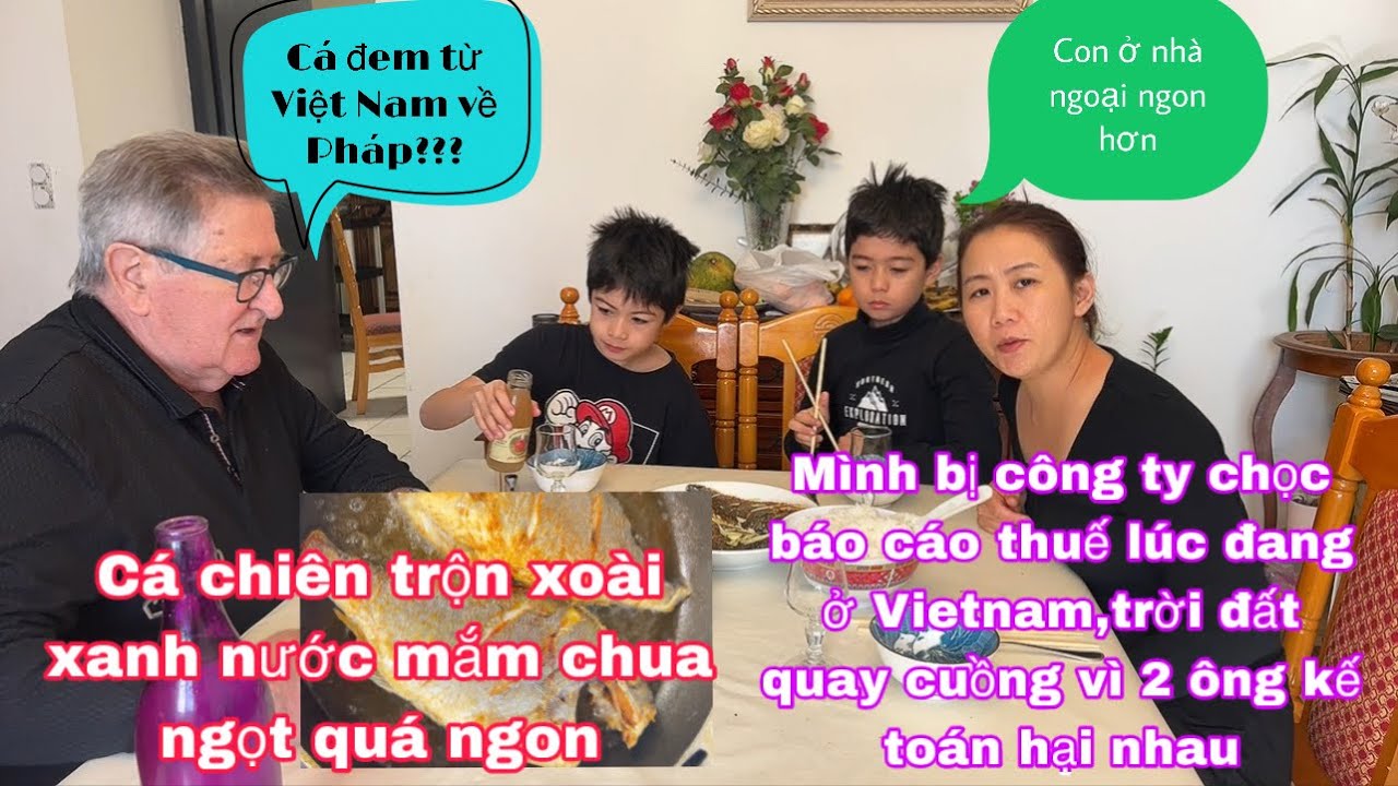 Cá chiên trộn xoài xanh nước mắm chua ngọt quá chừng ngon/2 kế toán đá nhau mình bị báo cáo thuế😱😱