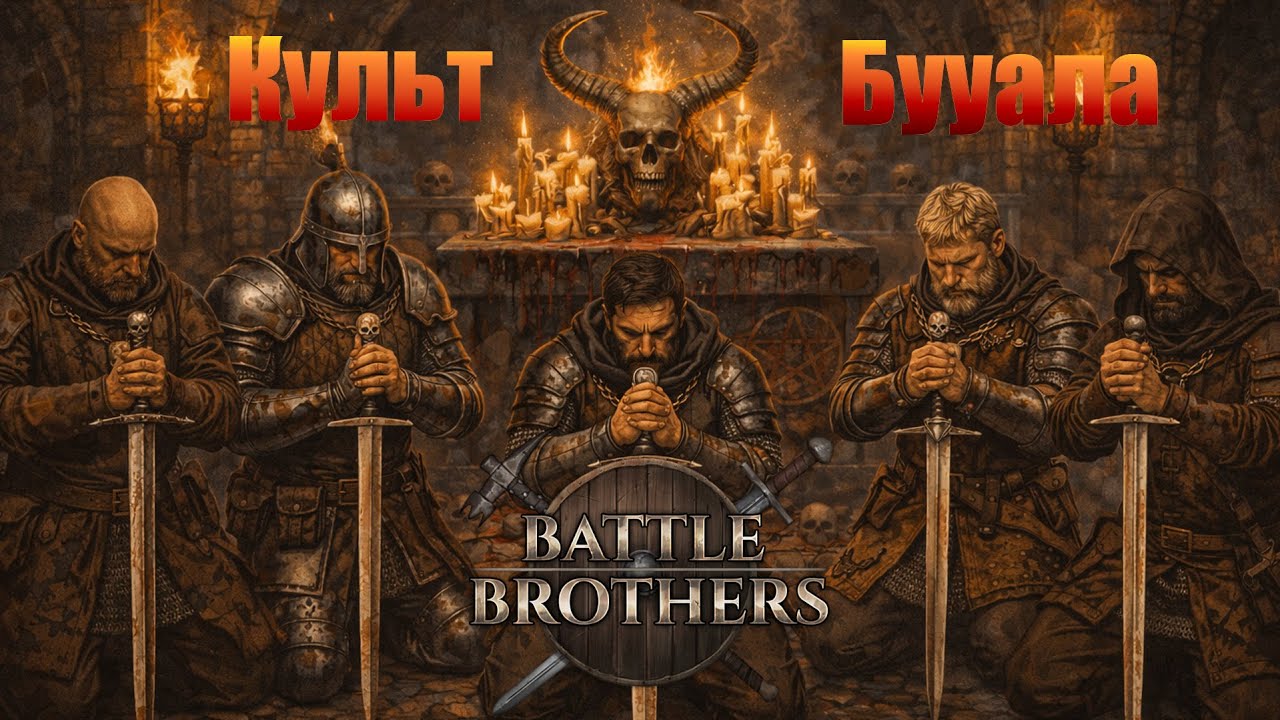 Братья наемники, последователи культа Бууала. Battle Brothers. Часть 7.