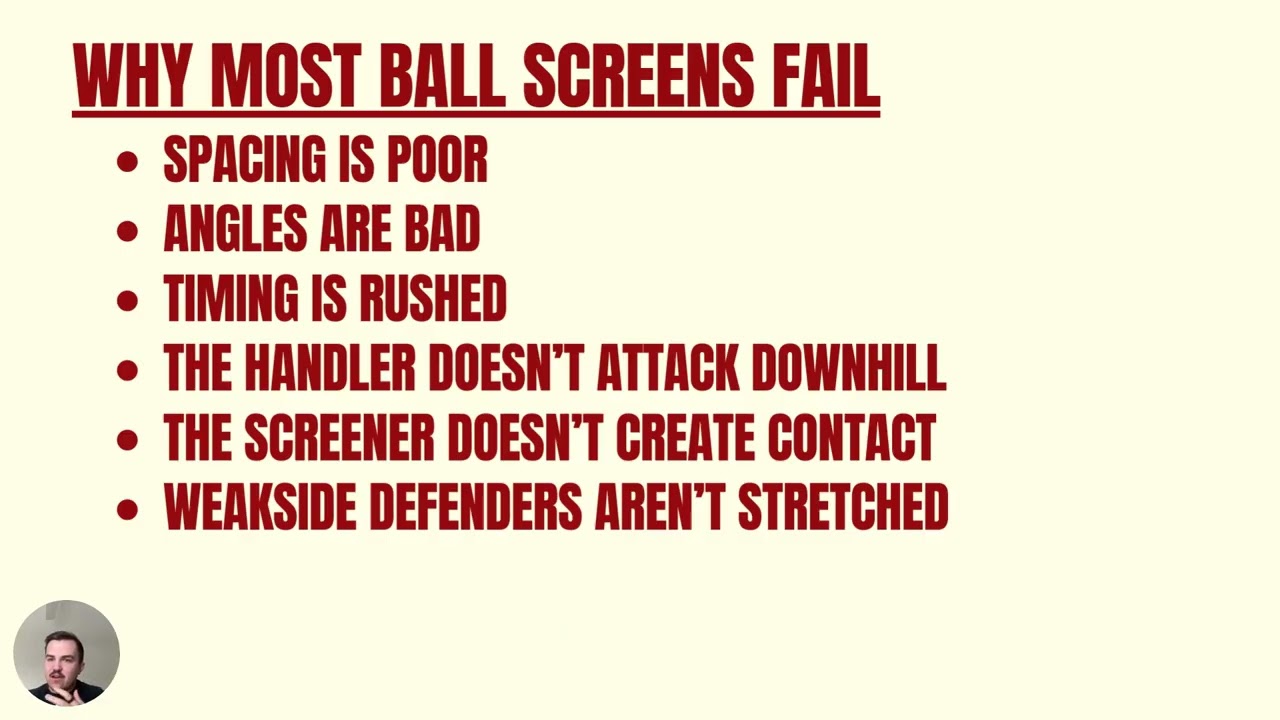 What's the point of setting a ball screen?