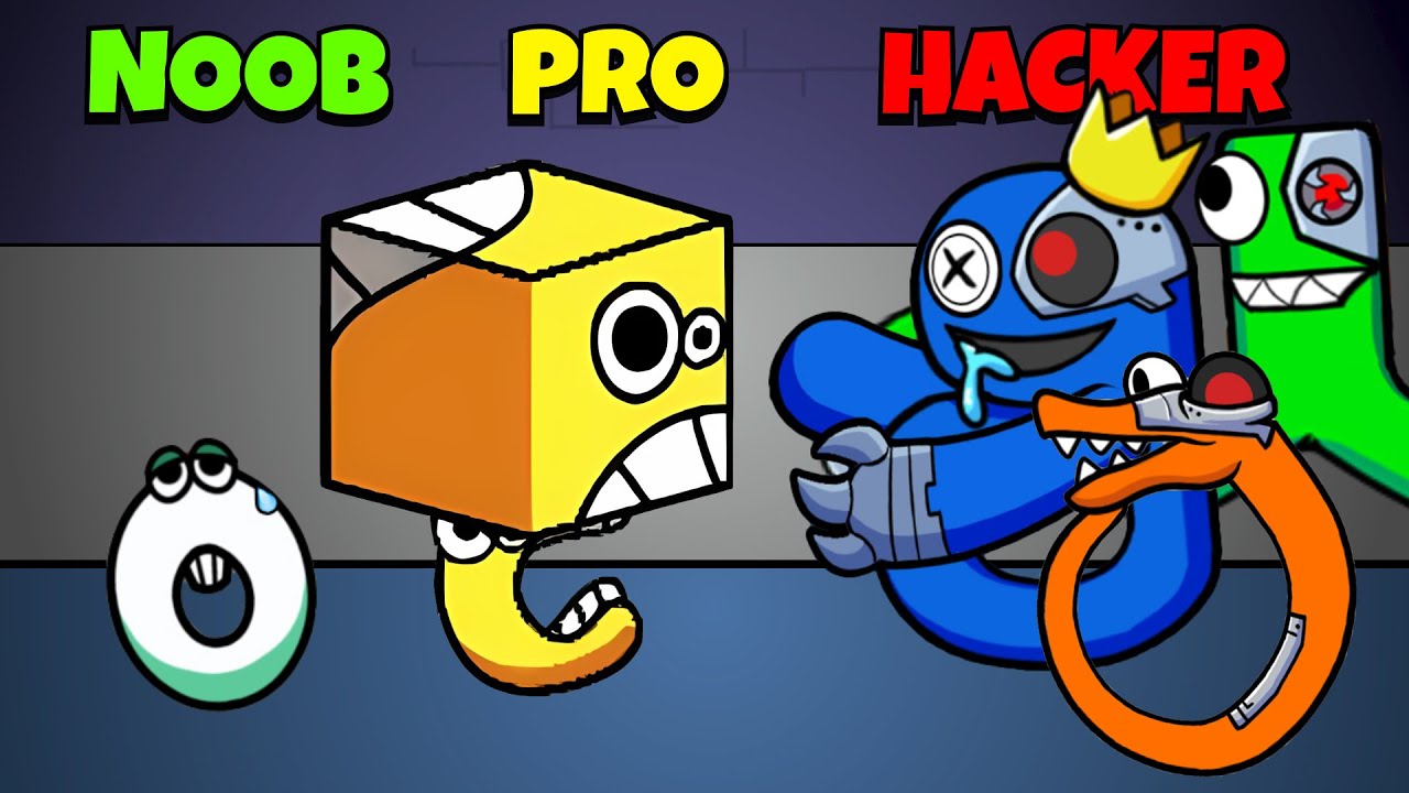 🤢 NOOB 😎 PRO 😈 HACKER | Rainbow But It’s Alphabet Lore #2 | iOS - Android APK