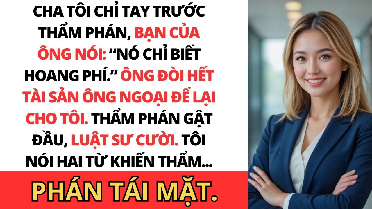 Cha tôi đòi toàn bộ tài sản của tôi trước tòa — Nhưng lời tôi nói khiến thẩm phán tái mặt và cha...