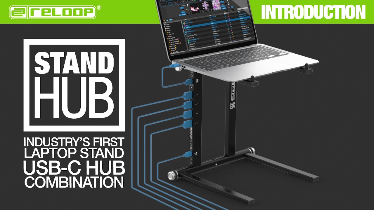 Reloop Stand Hub - Advanced Laptop Stand with USB-C PD-Hub - Overview & Key features