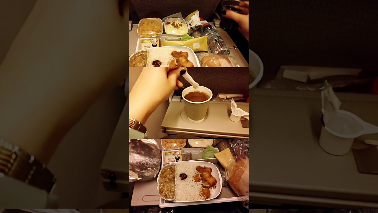 Emirates Flight Asian Vegetarian Meal BLR-DXB 