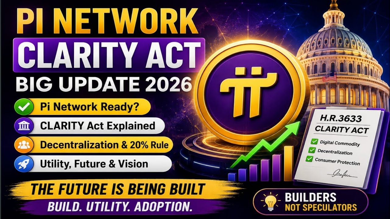 Pi Network CLARITY Act Update | Future, Utility & Decentralization
