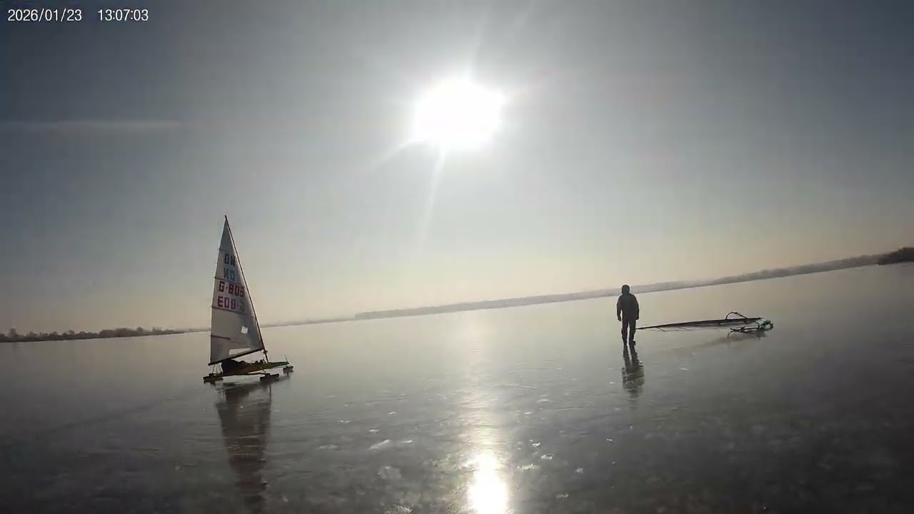 Eissurfen Altmühlsee am 23.1.2026