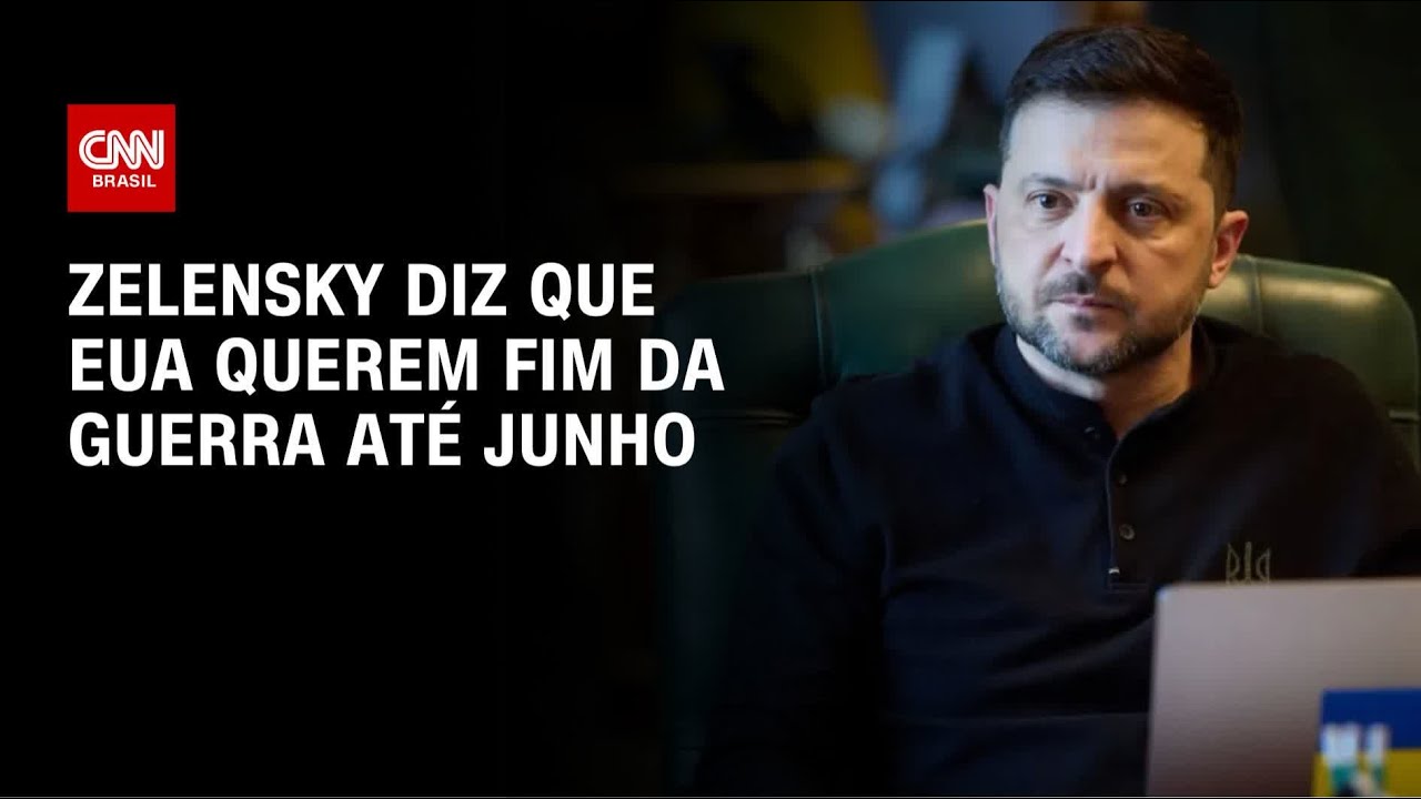 Zelensky diz que EUA querem fim da guerra na Ucrânia até verão europeu | AGORA CNN