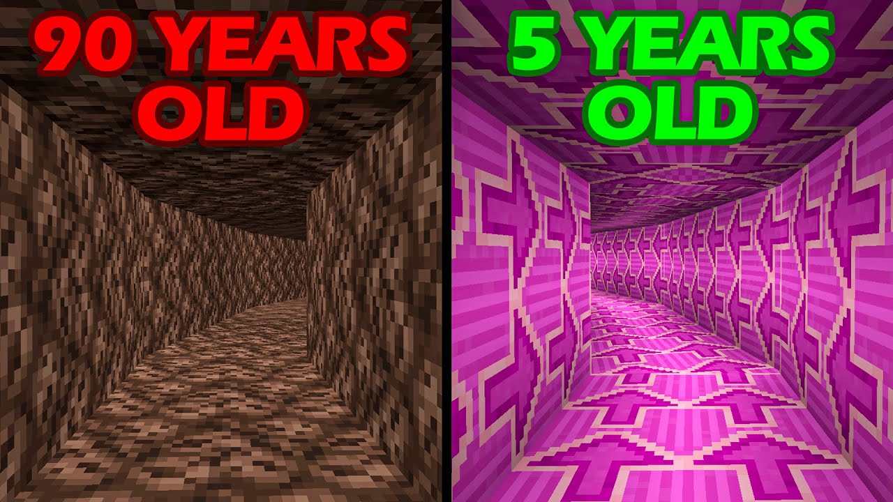 minecraft at different ages compilation