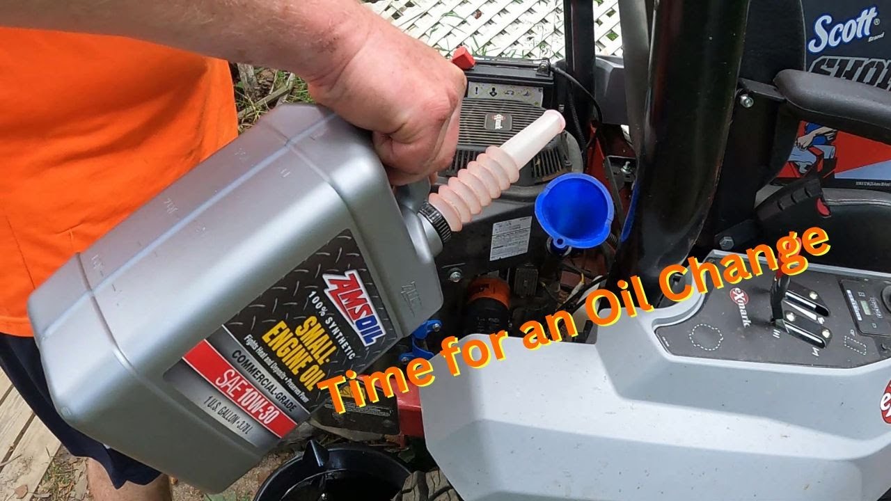 Exmark Radius Oil Change and Maintenance