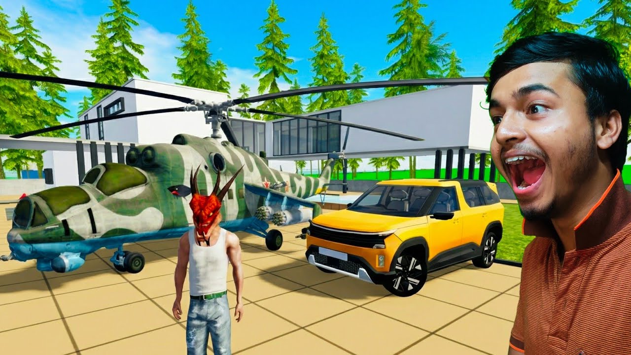New Update in Indian Bike Driving 3D 🔥 Army Helicopter 🚁