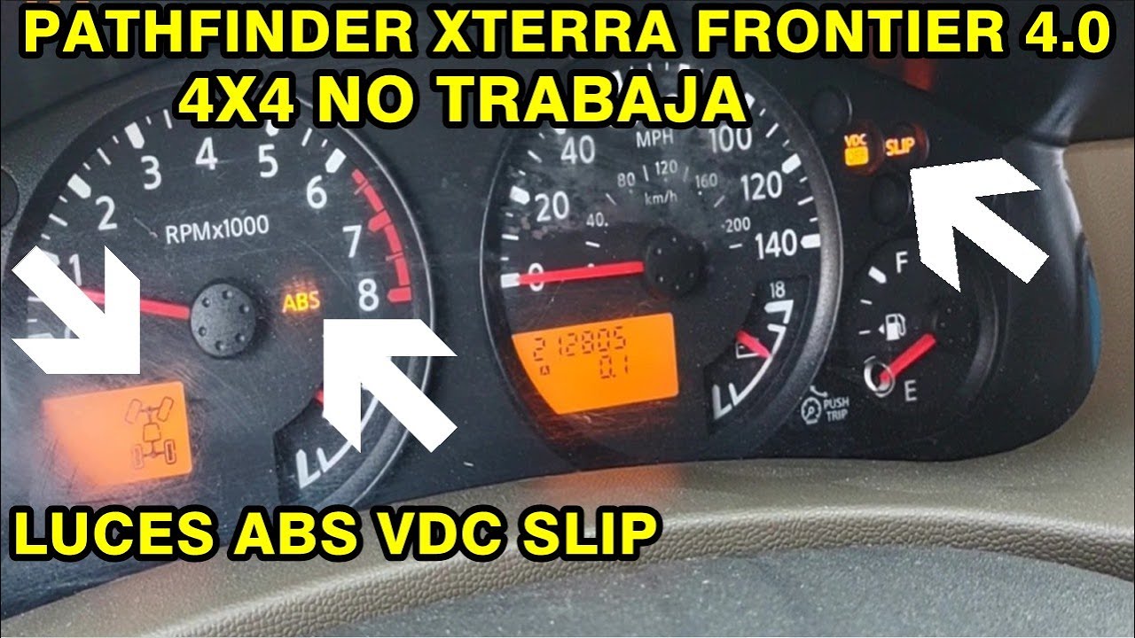 nissan xterra pathfinder frontier 4.0 4x4 not working ABS VDC SLIP