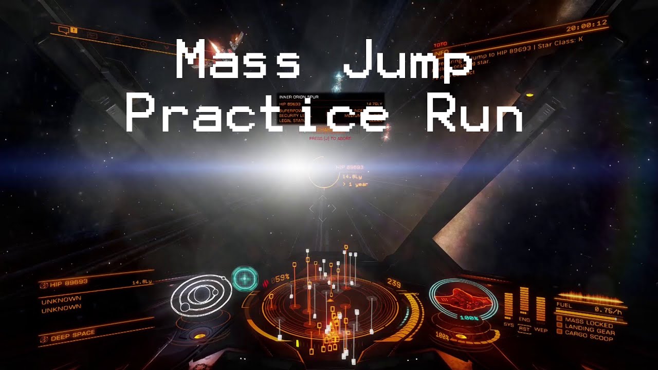 Raw: Distant Worlds 3 Practice Jump in Elite: Dangerous