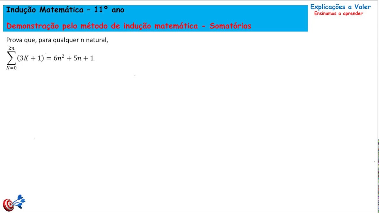 Indução matemática com somatório