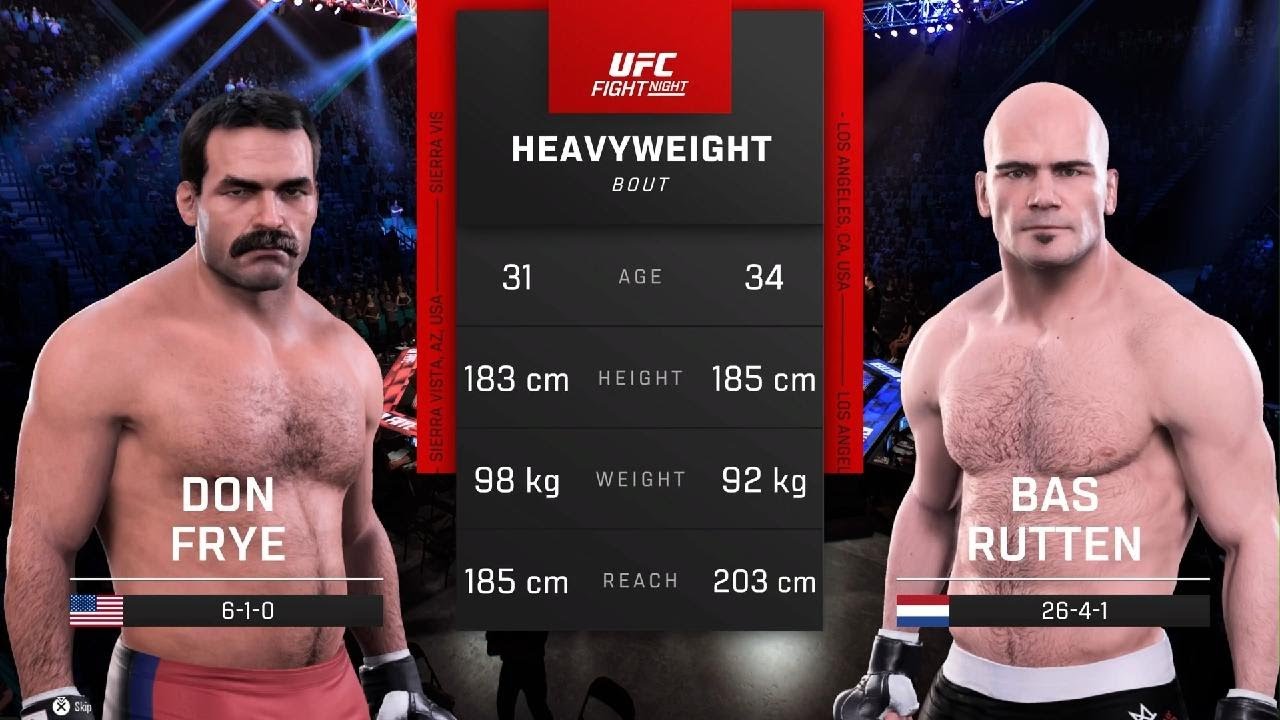 UFC Legends - Don Frye 🆚 Bas Rutten ( Simulation on PS5🥊UFC5 )