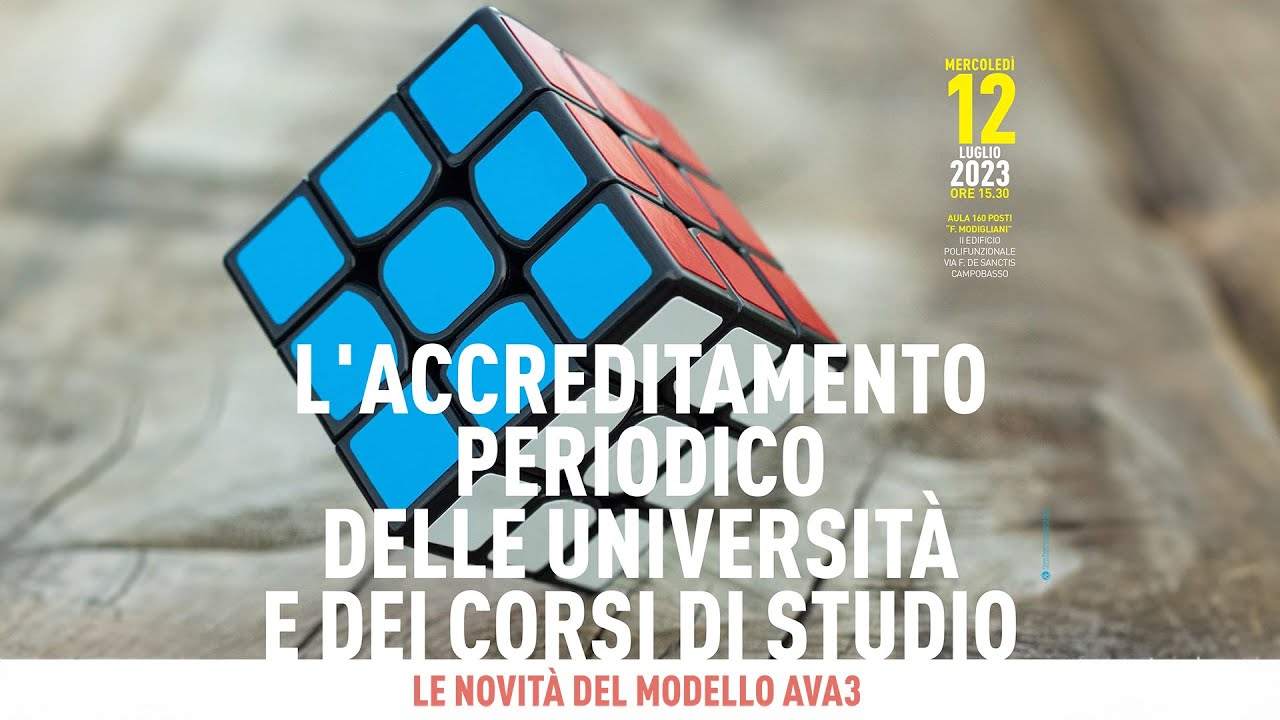 Autovalutazione, Valutazione e Accreditamento (AVA3): all’UniMol il Presidente ANVUR