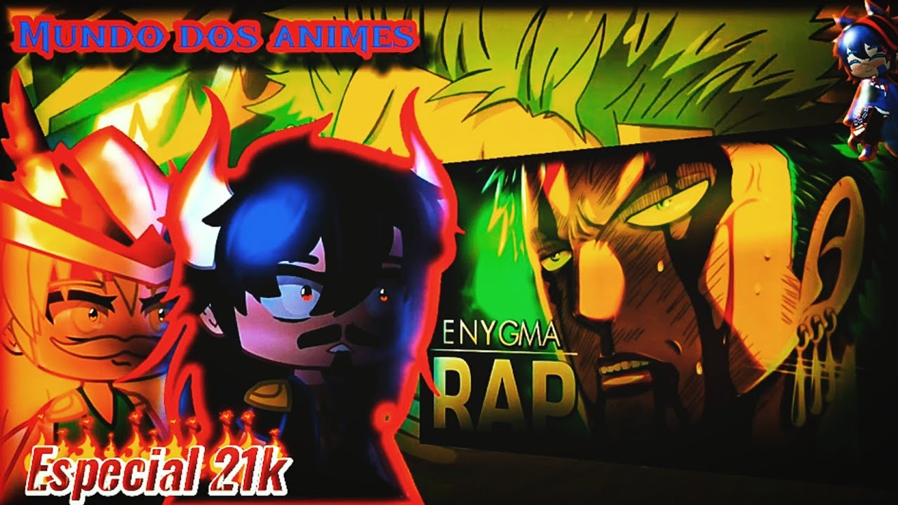 💚•Yonkous Jovens e Luffy•{React ao rap do Zoro}|Enygma|Especial 21k[GC]💚