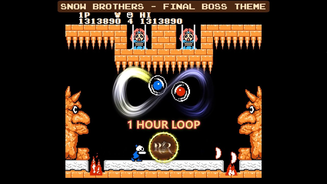 1H Loop | Snow Brothers - Final Boss Theme NES Soundtrack | Piano