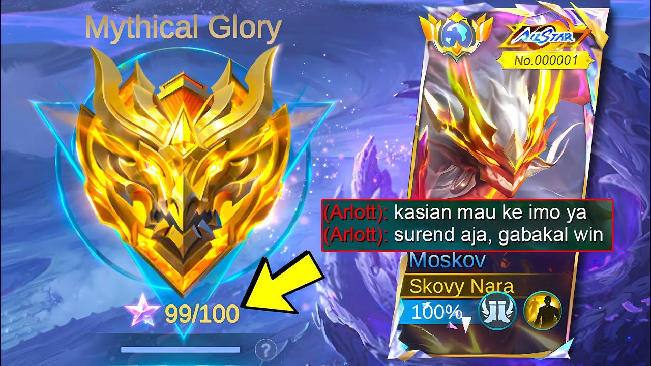 GLOBAL MOSKOV -1 STAR MENUJU IMMORTAL! NABRAK PENJOKI SKILL DEWA?! HARD GAME BIKIN JANTUNGAN  ~ MLBB