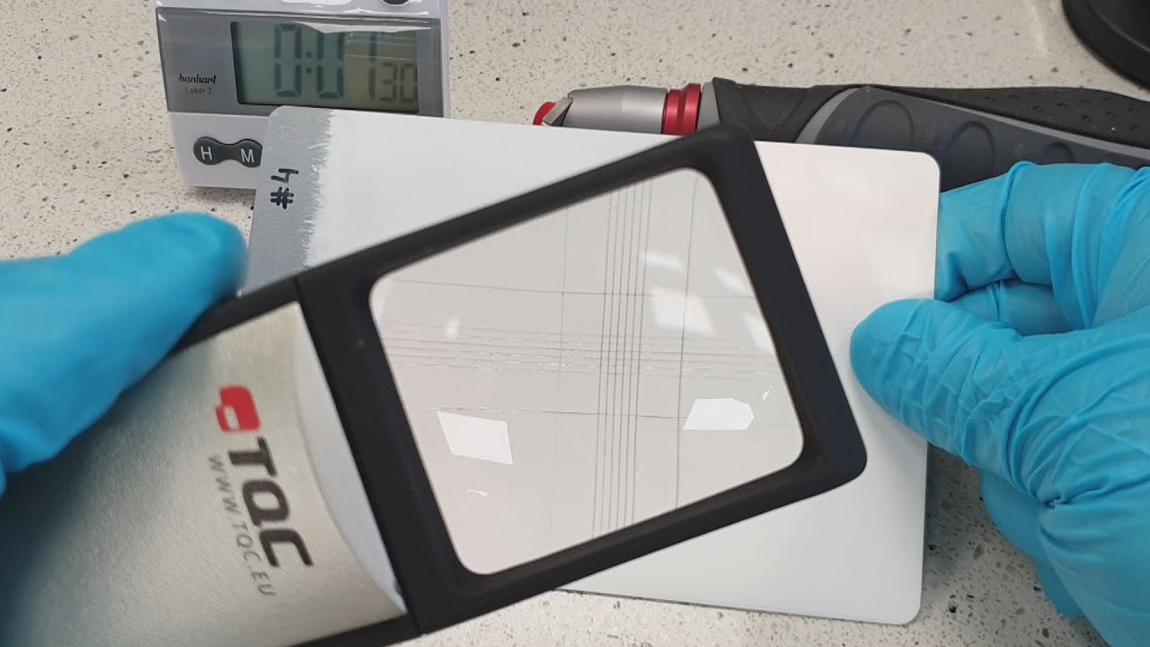Tape Adhesion ASTM D3359 [Paint Testing]