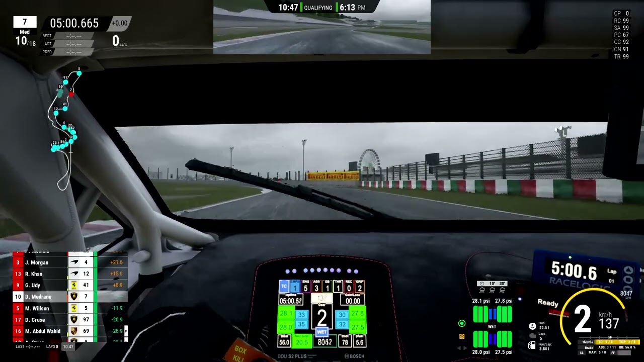 ACC I Moza Challenge I Suzuka I Wet  Track  60 Mins  Race