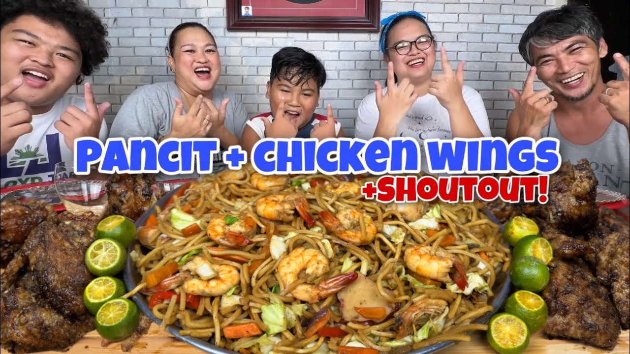 PANCIT CANTON GUISADO + FRIED CHICKEN WINGS! JUST LAFAM