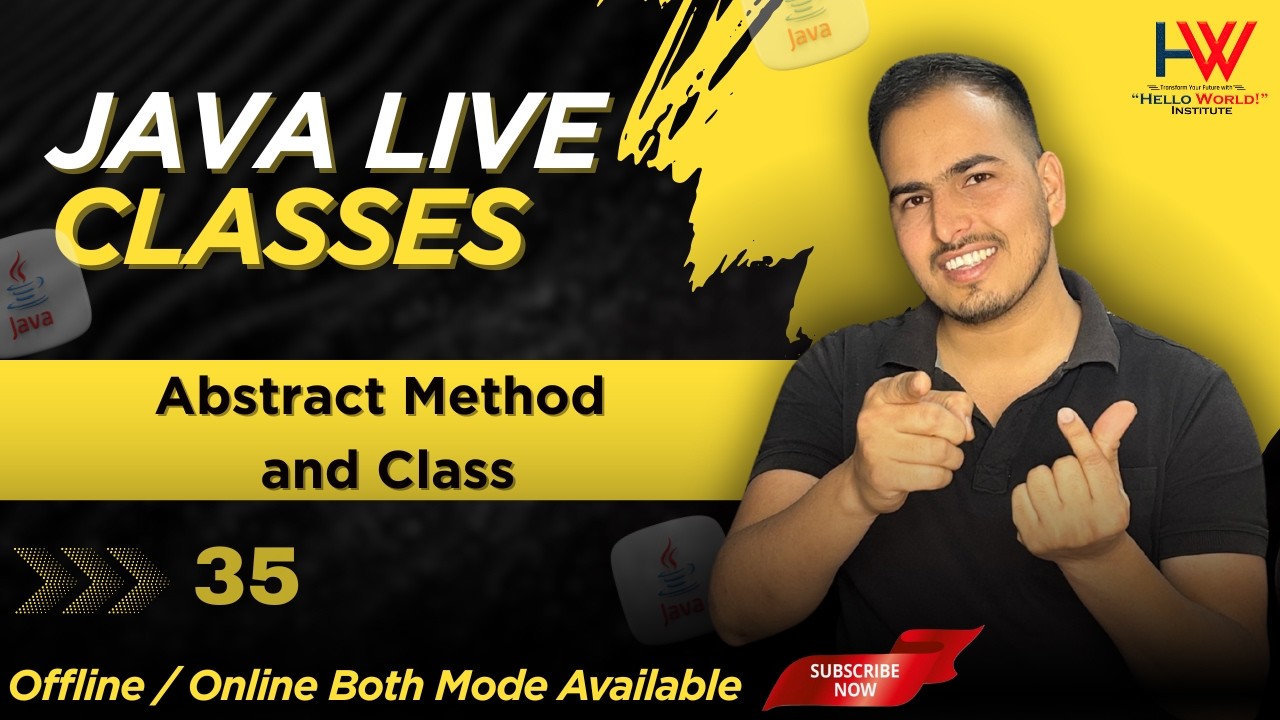 abstract method and class in java