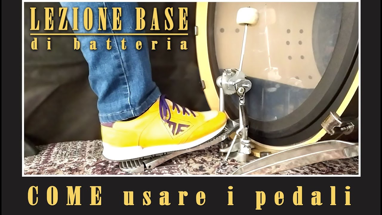 COME usare i pedali // LEZIONE BASE di BATTERIA