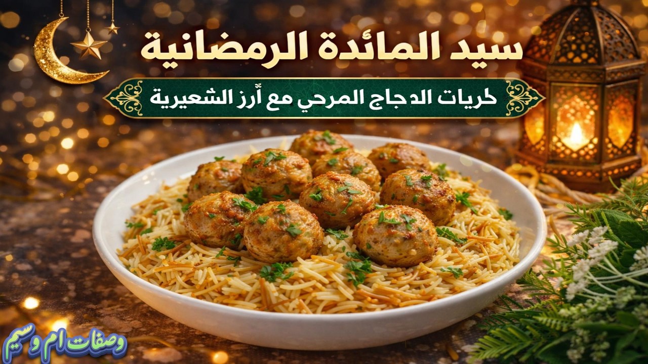 سيد المائدة الرمضانية: كريات الدجاج المرحي مع أرز بالشعيرية #أطباق_رمضانية #دجاج_مرحي #أرز_بالشعيرية