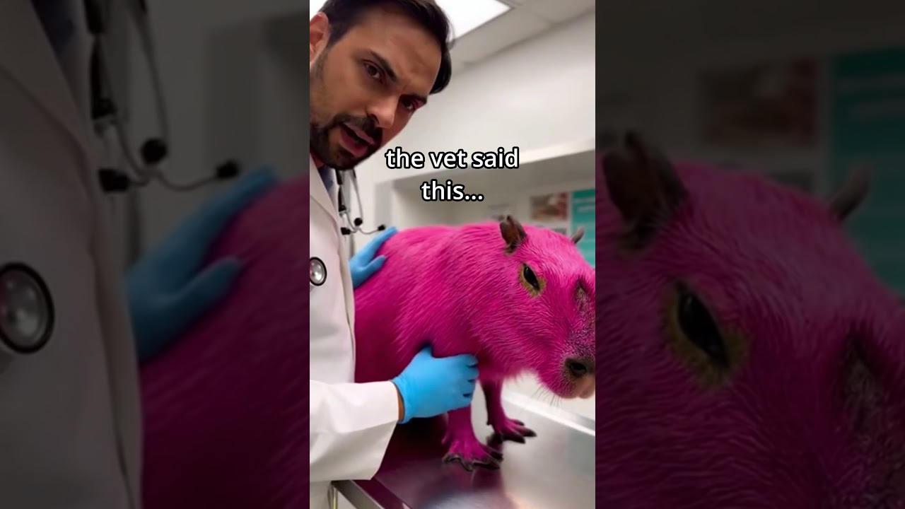 She painted a capybara pink for a trend on TikTok