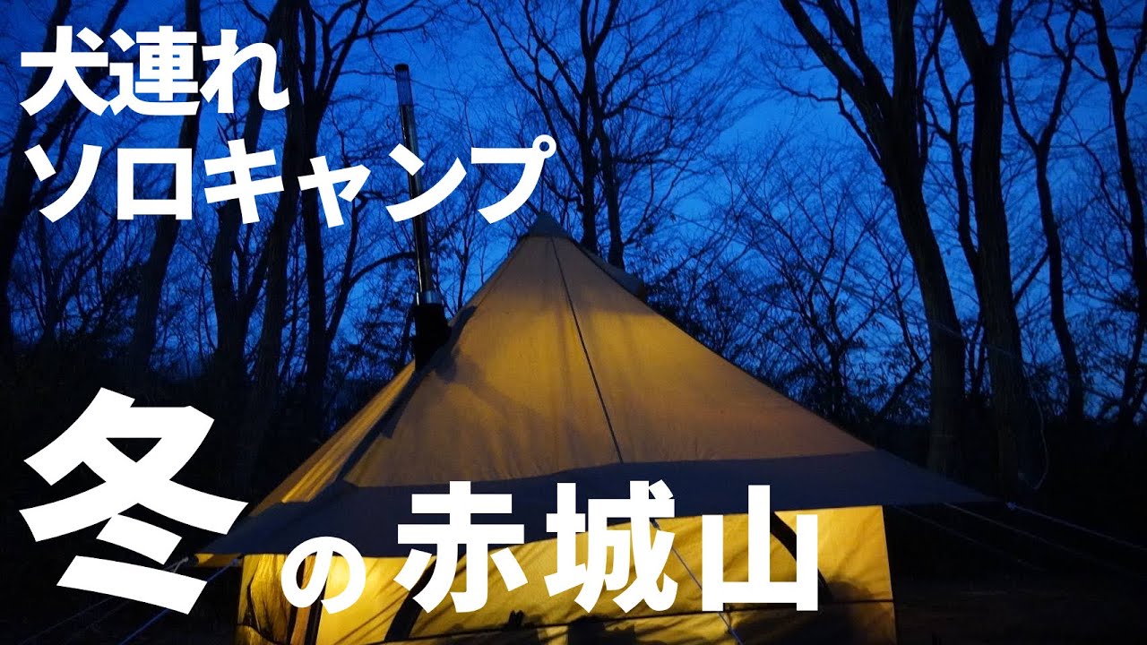 【犬連れソロキャンプ】薪ストーブでぬくぬく冬キャンプ/グロッケ8tc/赤城山オートキャンプ場