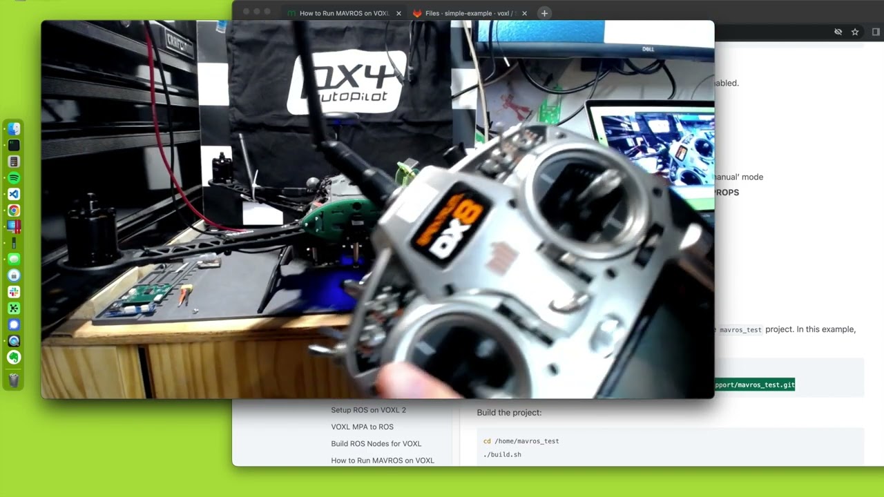 MAVROS simple-example tutorial on VOXL 2 / Qualcomm Flight RB5 5G Platform
